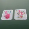 Crystal glue factory wholesale patterned large hooks, seamless, strong plastic hooks, no need for drilling, kitchen and bathroom large adhesive hooks Specification image
